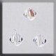13023 Crystal Treasures-Rondele 4mm Crystal Ab (Qty. 3) MAIN